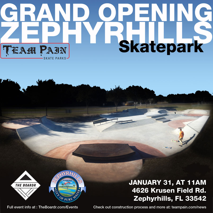 Zephyrhills Skatepark Grand Opening