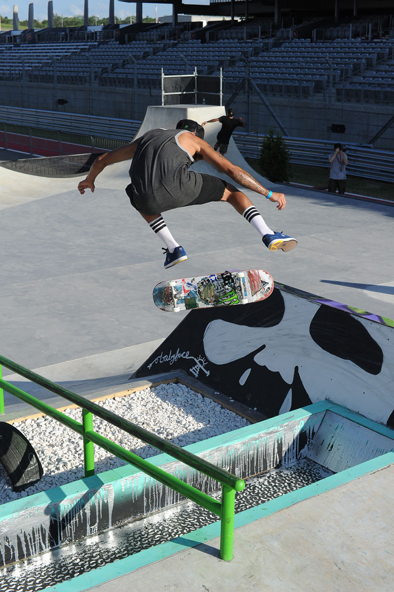 Nyjah Huston Backside Flip at X Games, The Boardr