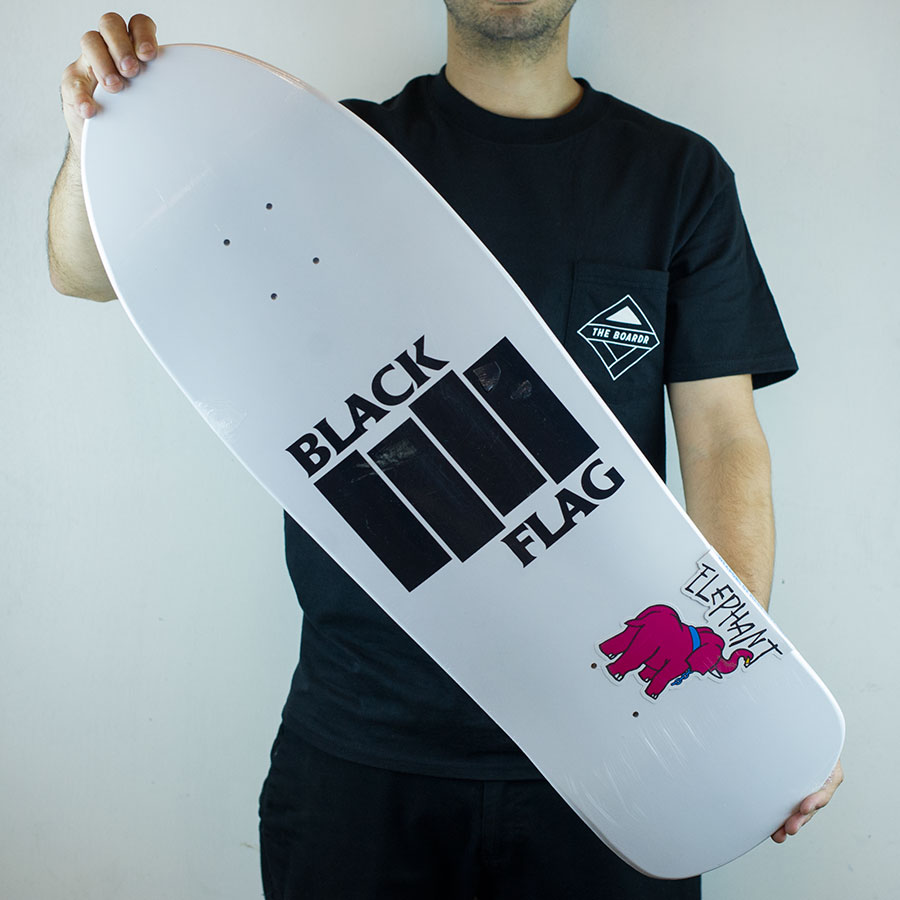 Black Flag Bars Deck White In Stock at The Boardr