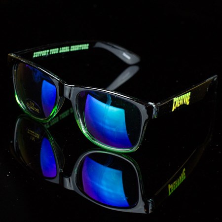 Creature Chronicopolis Wayfarer Sunglasses, Color: Black, Green