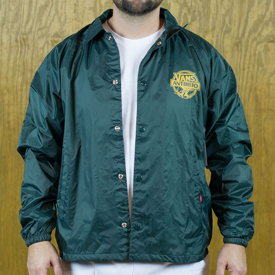 Vans X Anti Hero Coaches Jacket Pine In Stock at The Boardr